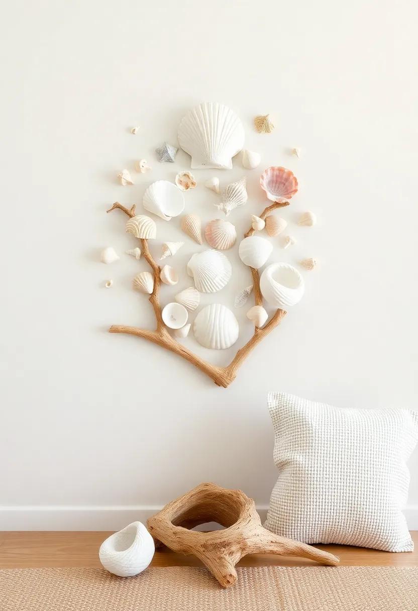 Incorporating Driftwood: The ⁤Perfect Partner for Seashell ‌Wall Art