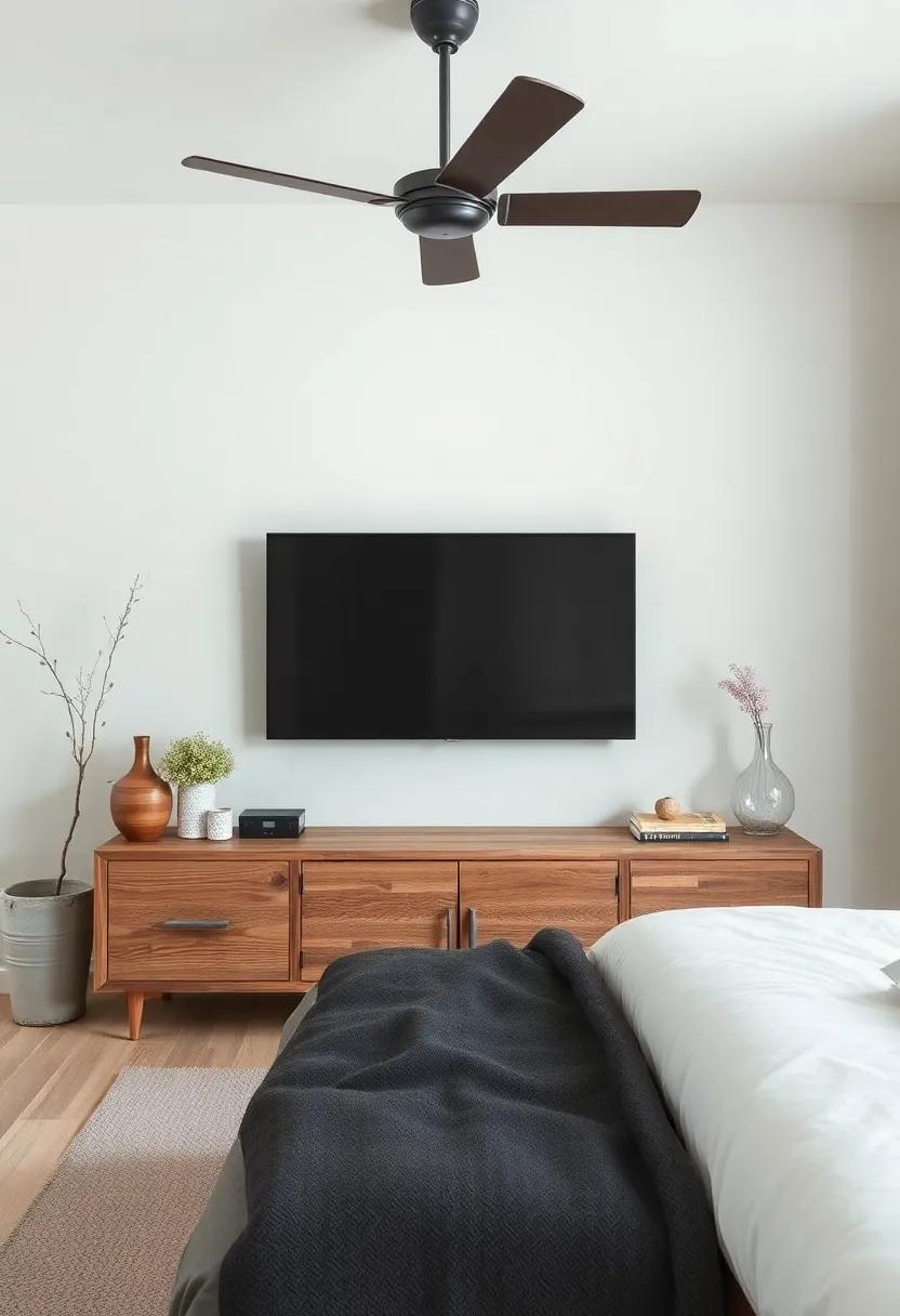 Rustic​ Farmhouse⁢ Design ⁢-⁣ Bring warmth​ and charm ⁣with a rustic farmhouse TV unit, using distressed wood and vintage accents to create a cozy, inviting sanctuary
