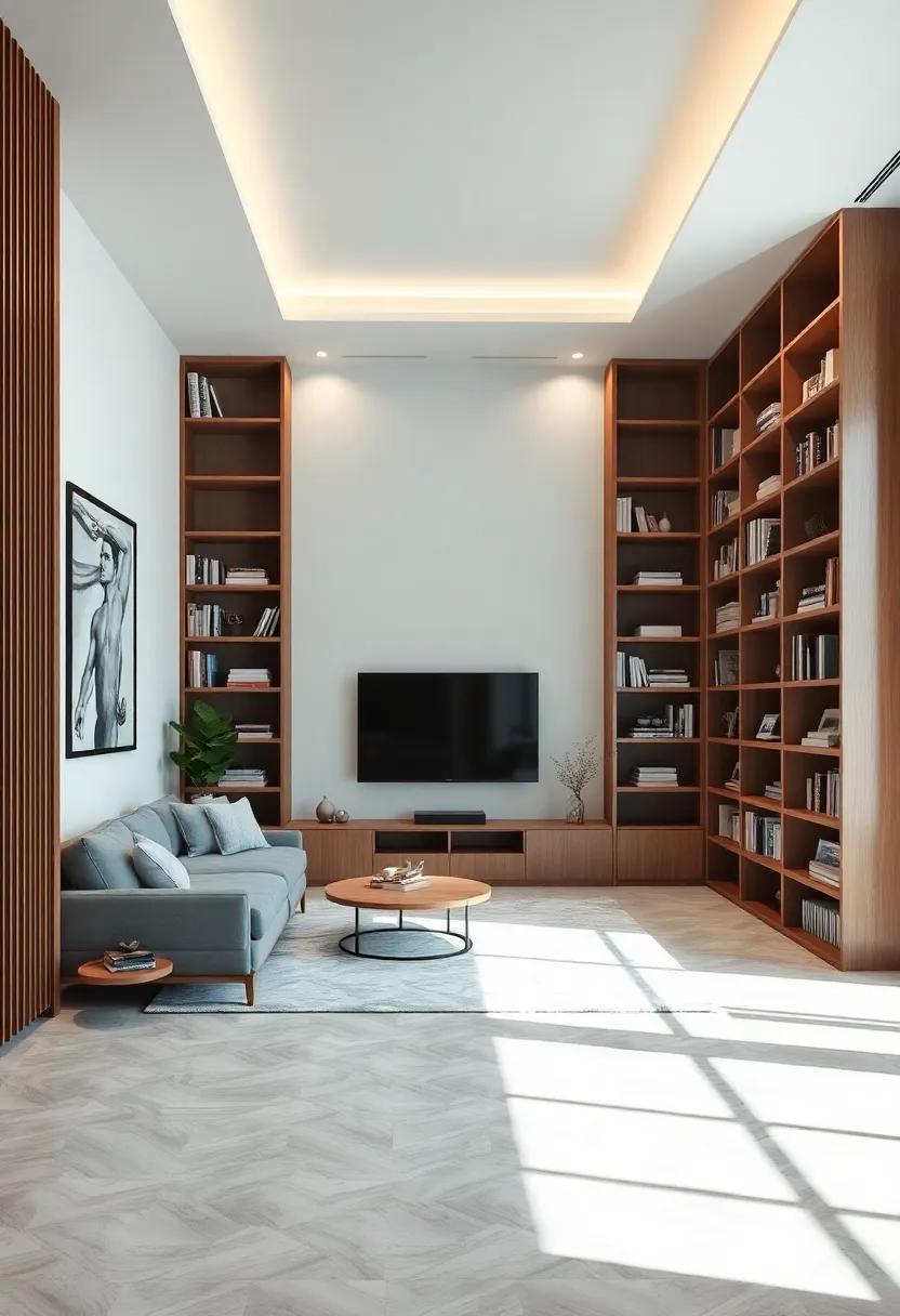 Floor-to-Ceiling Bookshelves as ⁣Stunning‌ Room⁤ Dividers