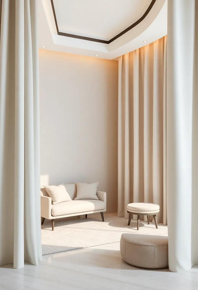 Luxurious ⁤Fabric Drapes⁢ to Accentuate Corner Areas