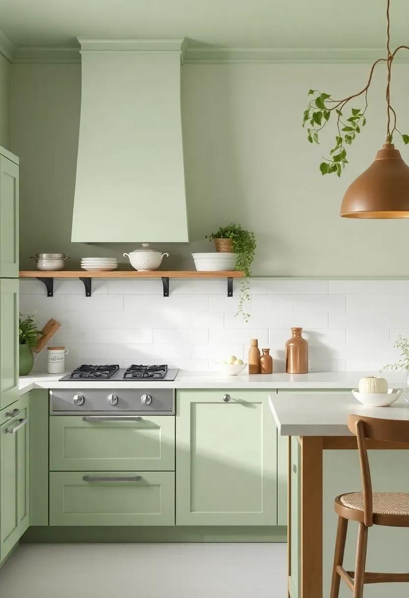 Soft⁣ Greens: Bringing the⁣ Essence of Nature‌ Indoors with Serene Kitchen Hues