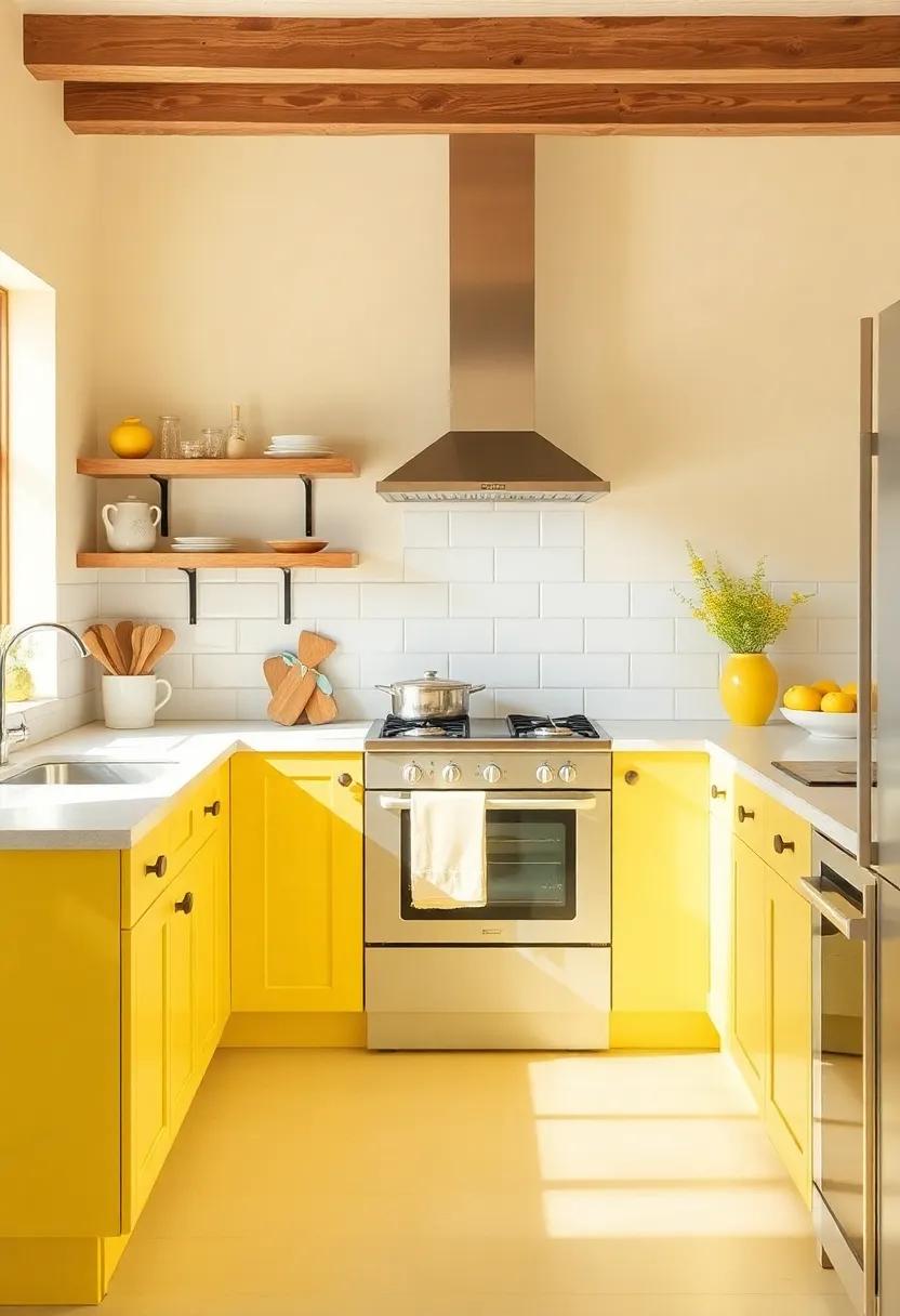 Sunshine Yellow:‌ Infusing Brightness and Cheerfulness into Your ⁤Cooking Space