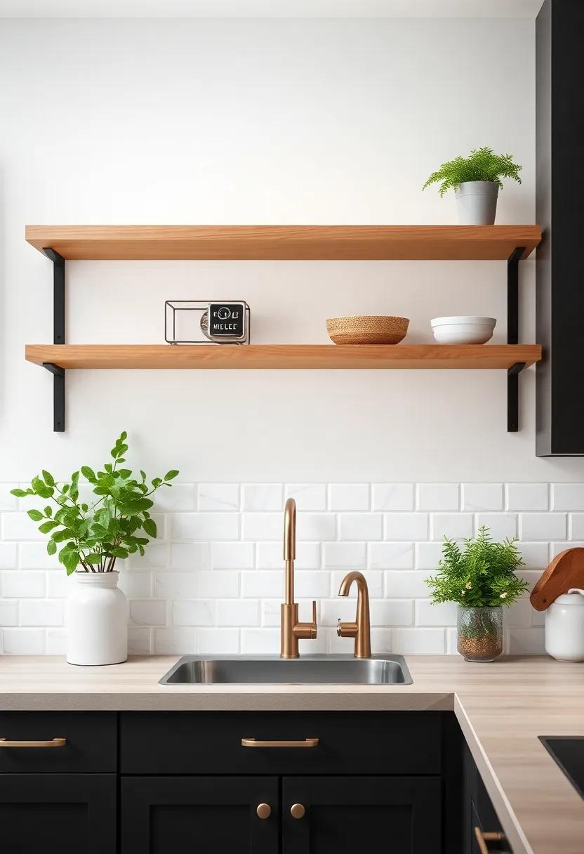 Functional​ Beauty: Incorporating Shelves for ⁢Practical Kitchen Use