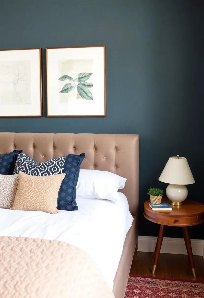 9) Personalize with Art: Hang artwork that resonates with you, whether it be framed photographs, abstract ⁣prints, or personal sketches, to give character to your retreat