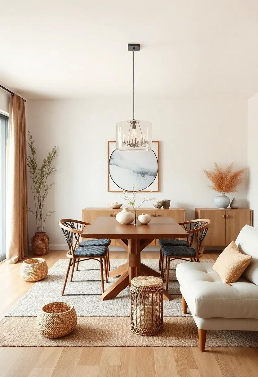 Embrace Warmth With Earthy Tones and Natural Textures in Dining Room Decor