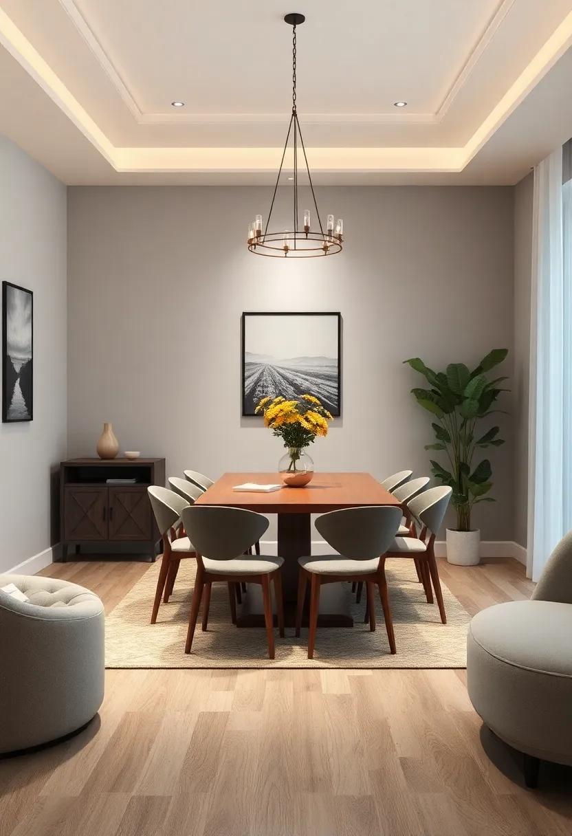 Balancing Open Space with Cozy Corners for a Dynamic Dining Room Feel