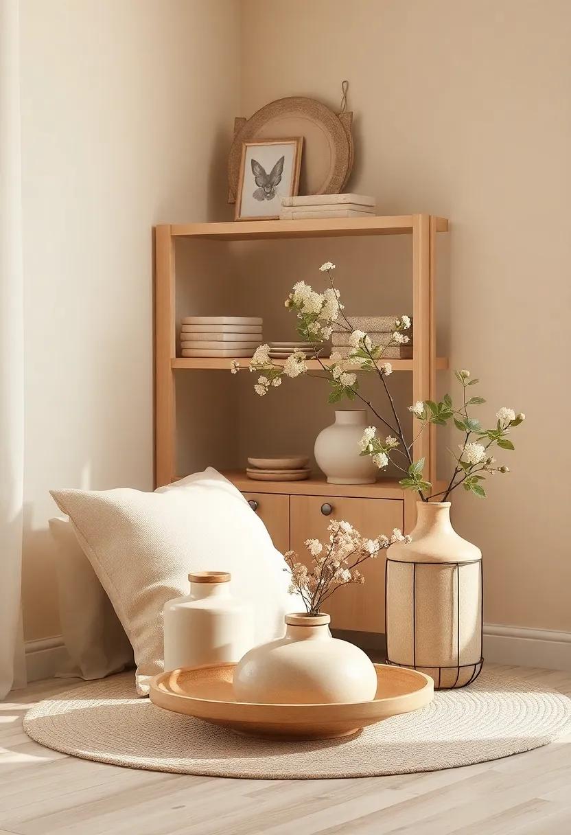 Vintage Finds: Hunt for vintage beige and olive home accessories like vases or picture frames that can add character and a sense of history to your decor