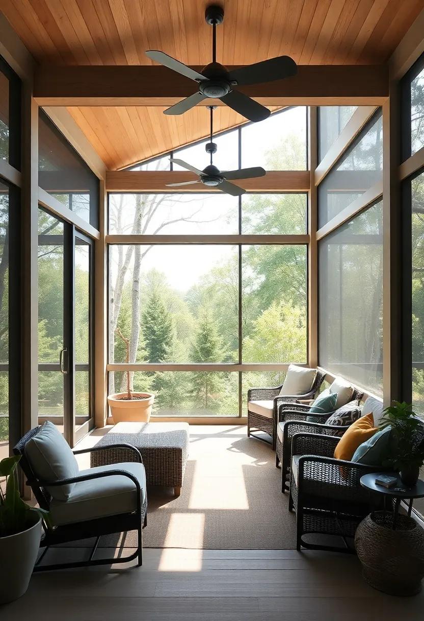 Inviting Natural Light Through Expansive Screens and⁣ open Spaces
