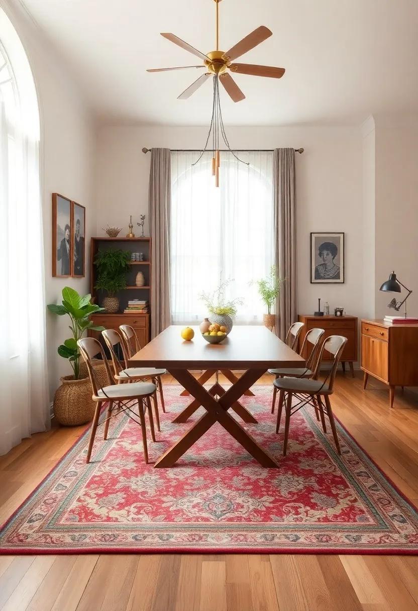 The Role of Vintage Rugs in Defining⁣ your Dining Space