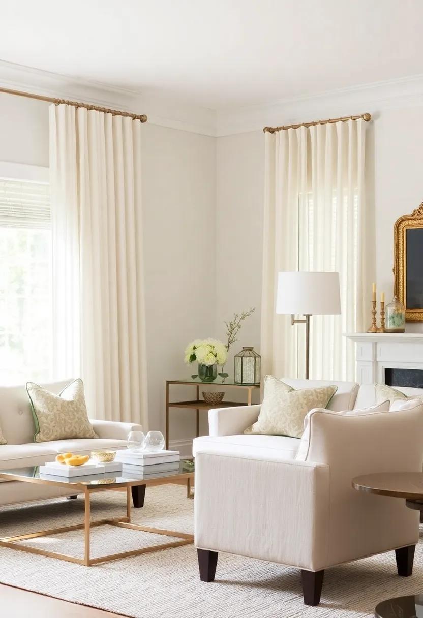 Curtains and Draperies: softening Spaces with Sheer Neutral Fabrics