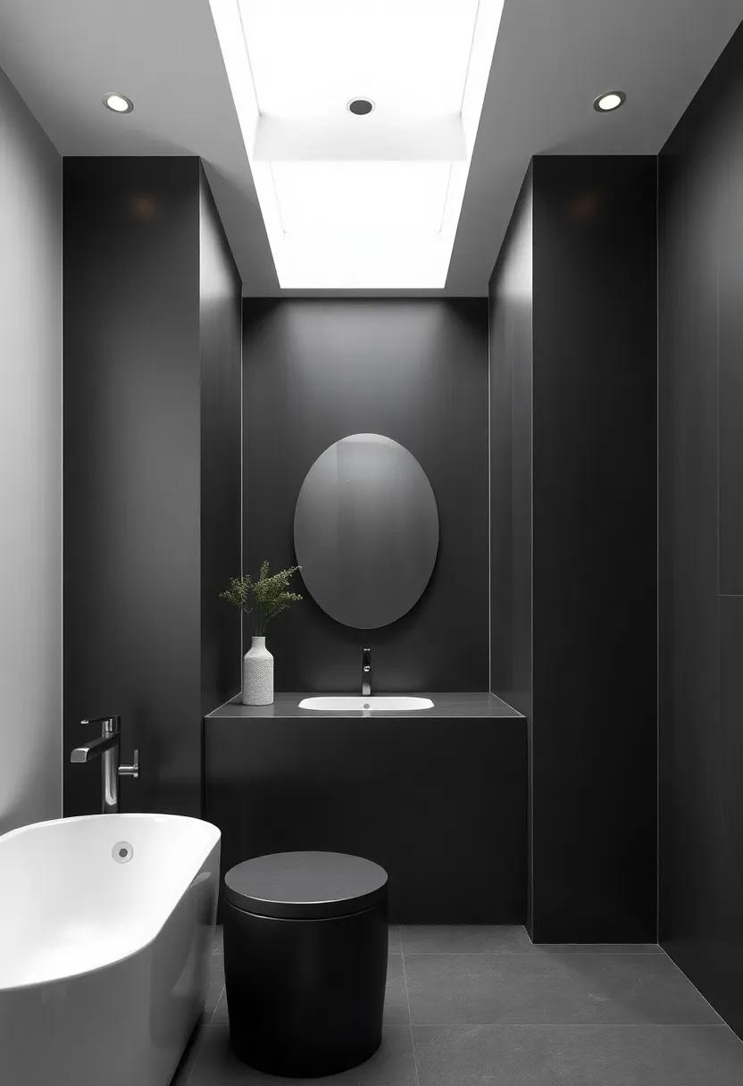 Graphite glam: Modern Elegance with Dark Metallic Wall Finishes