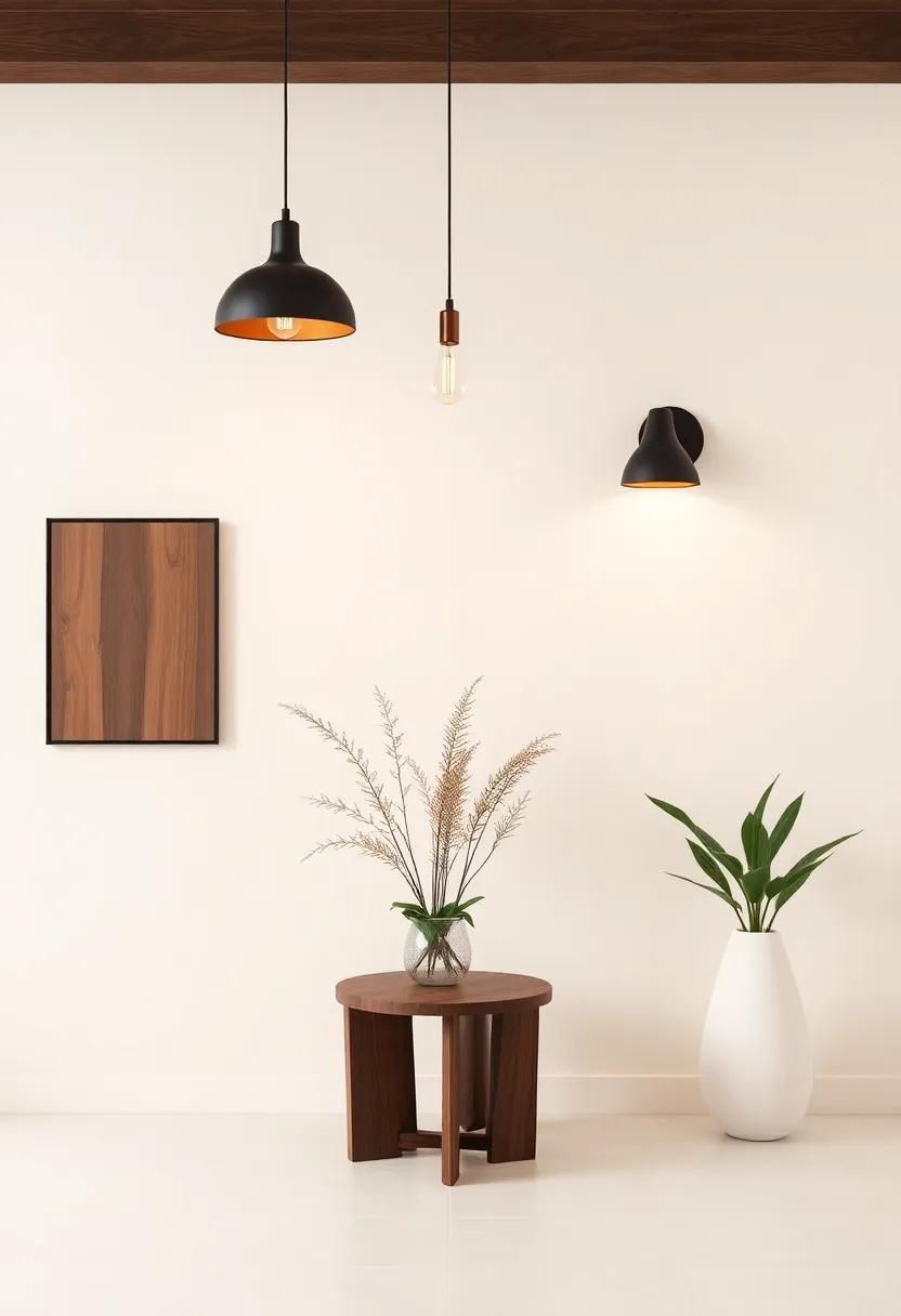 Use dark walnut flooring complemented by pale ivory rugs to provide depth and warmth while maintaining a light and airy feel in your living spaces
