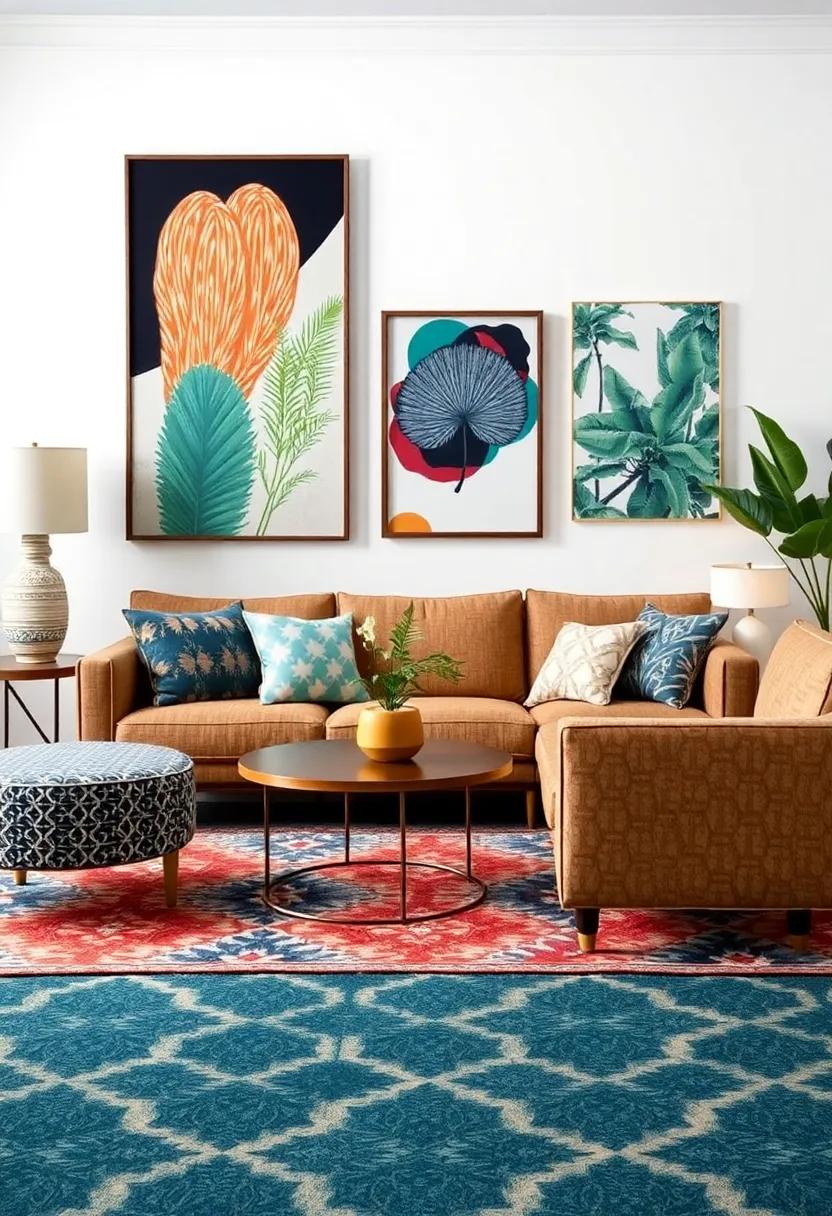 Mix ‍Patterns Boldly: ‌Pair different patterns in cushions, rugs, and wall ​art ‌to create dynamic‌ visual interest‌ without​ overwhelming the space