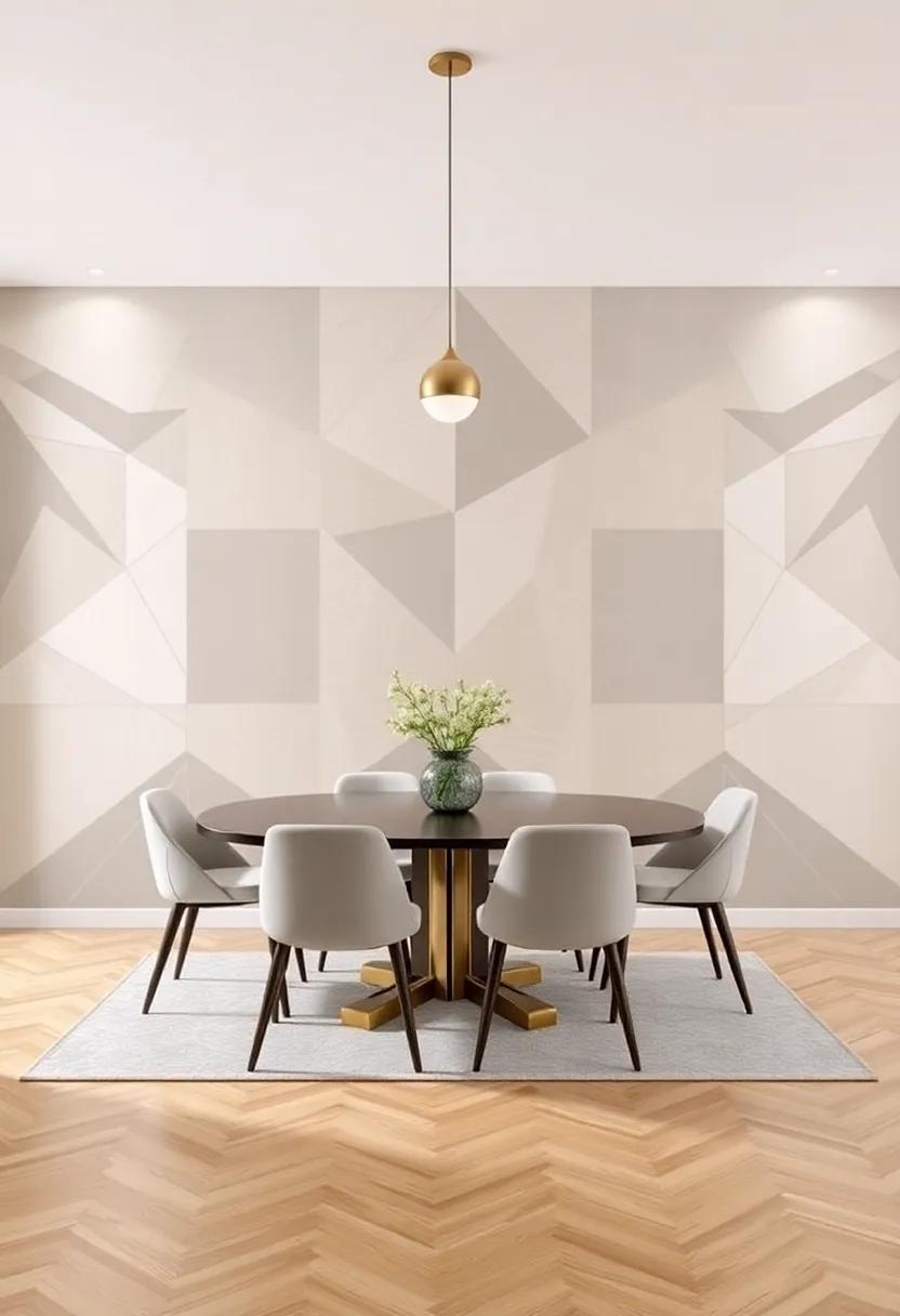 Modern Geometric Patterns to ​Elevate Your Dining Room Aesthetic