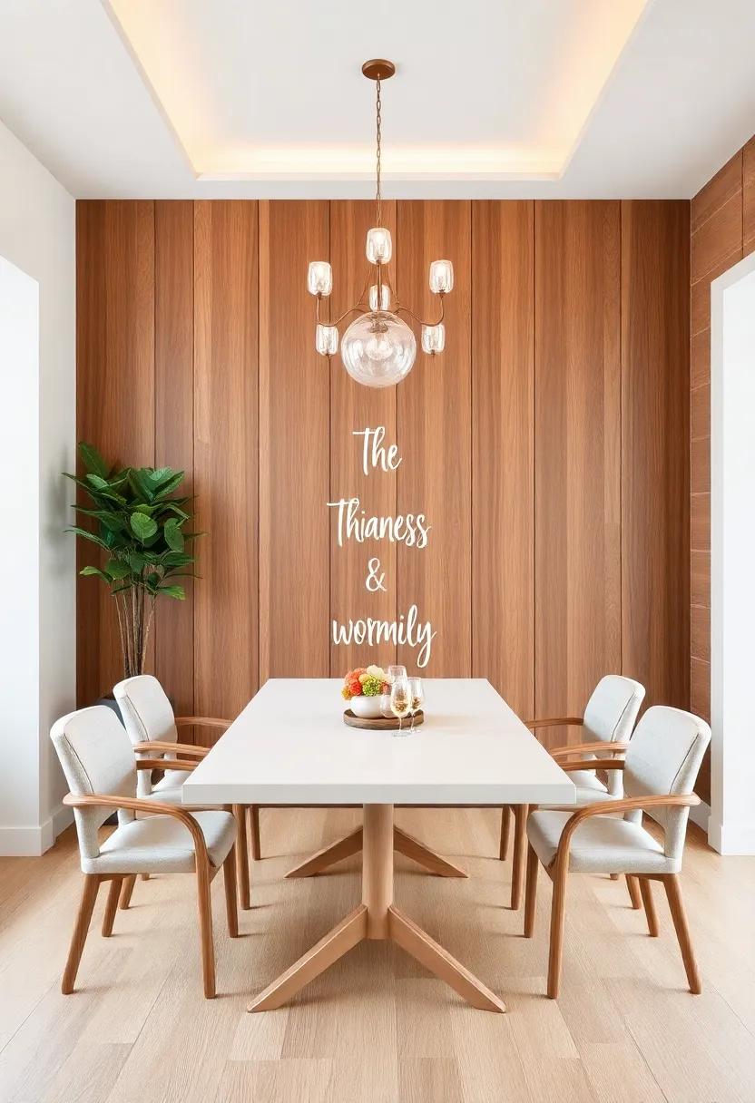 Textures That ‌Speak:‍ Using Wood Paneling for a Warm and Inviting Dining Space