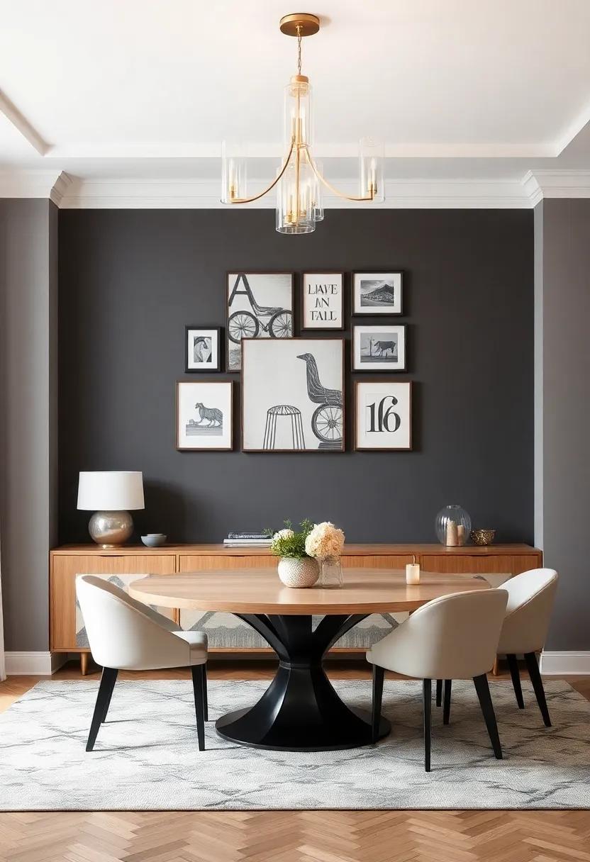 Creating⁤ a Focal ‌Point with ⁢an Exquisite Gallery ‌Wall Above the ​Dining Table