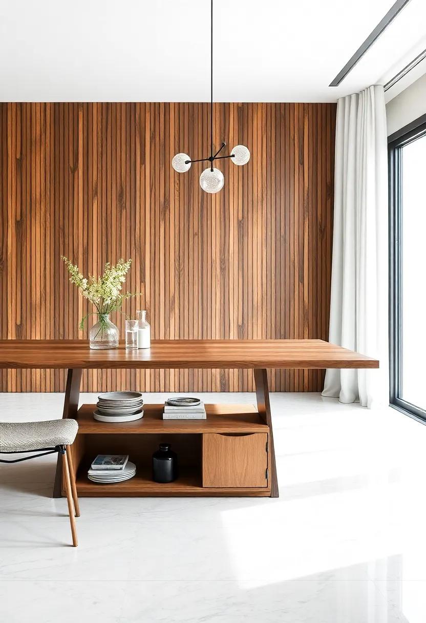 connected Storage: Choose a dining table that incorporates shelves or storage underneath to keep your dining necessities organized