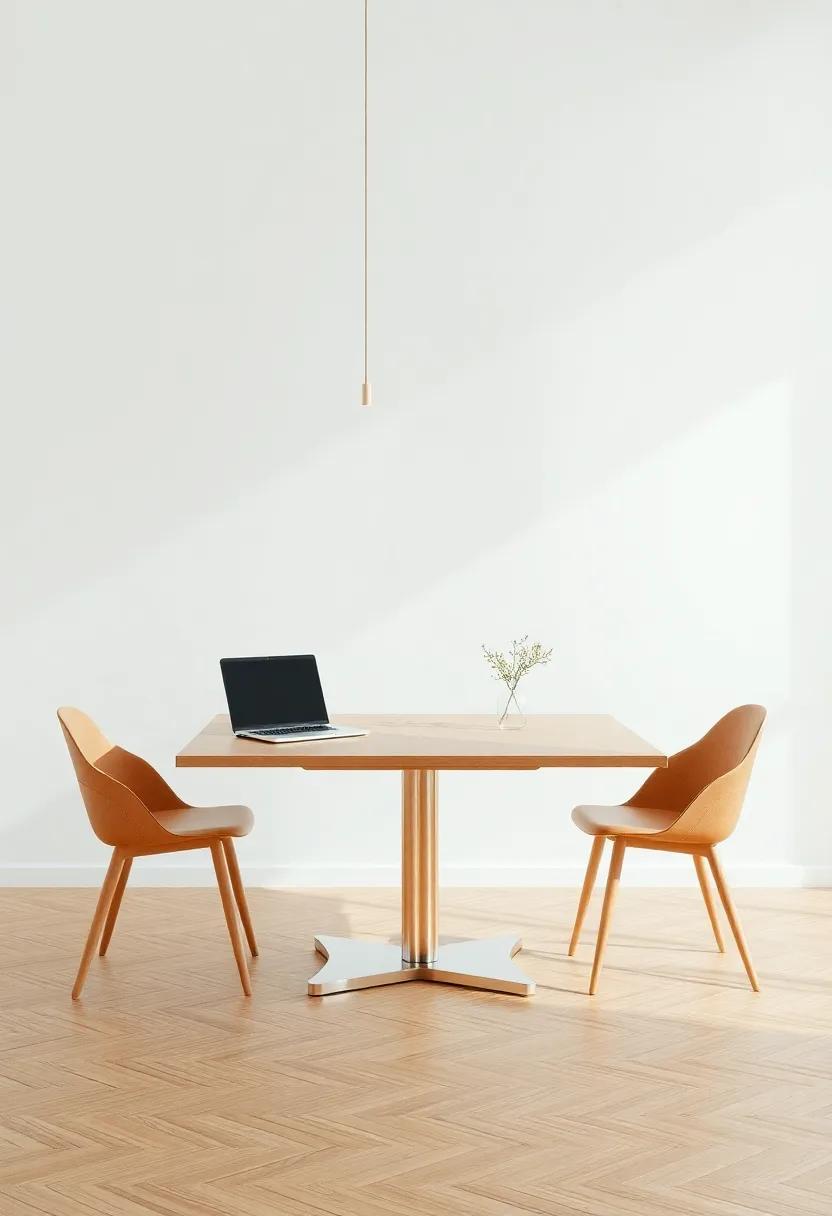 multi-functional Design: A table that doubles as a workspace or craft area maximizes utility while serving as a dining surface