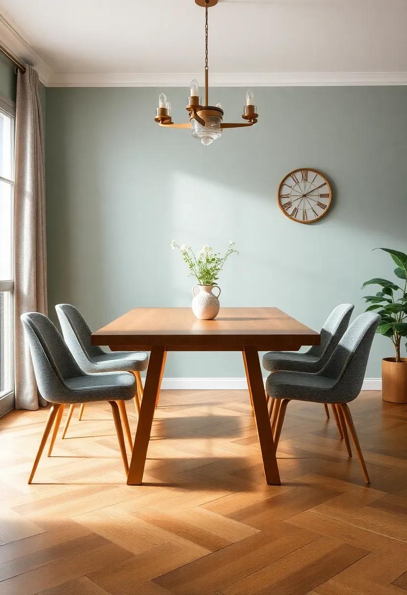 Vintage Vibes: Find a retro dining table at flea markets or thrift shops, adding character and nostalgia to your home