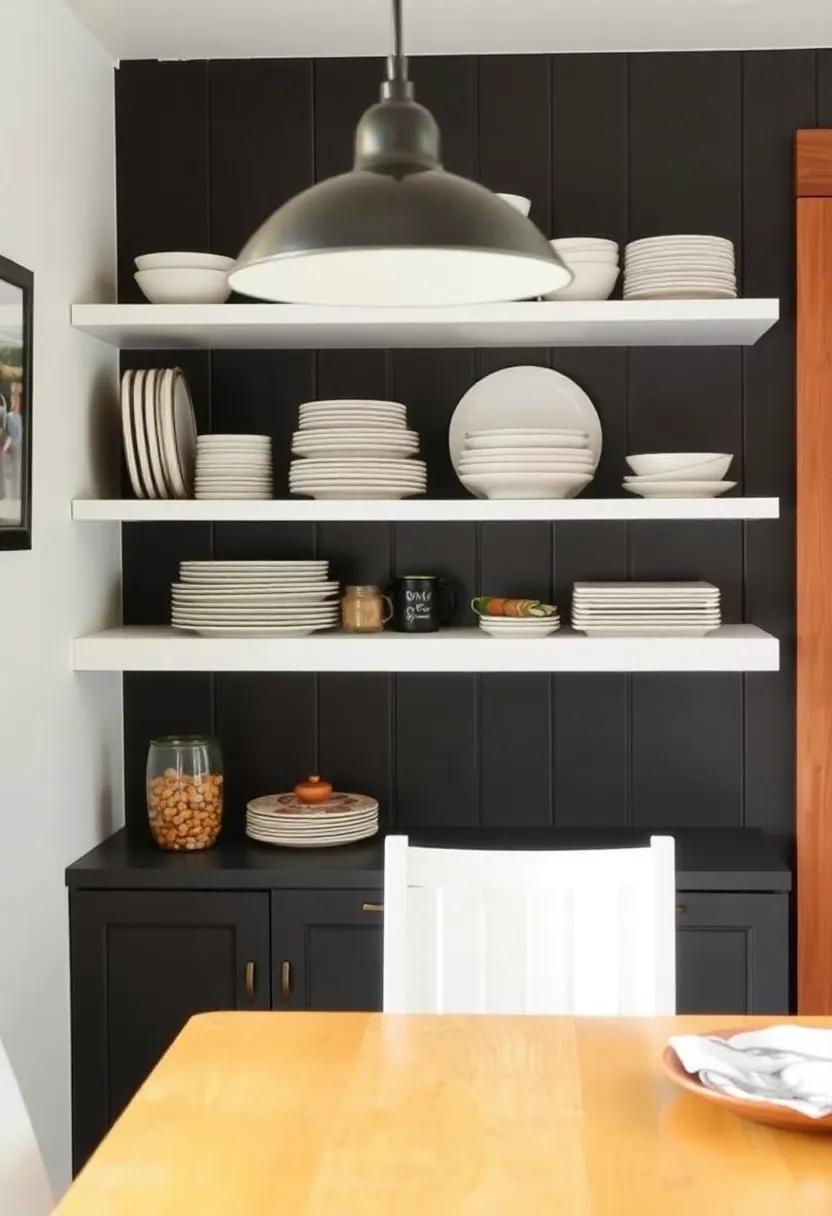 15)⁢ Open Shelving: ‌Replace bulky cabinets with open shelves to display beautiful dishware and keep essentials within easy⁤ reach