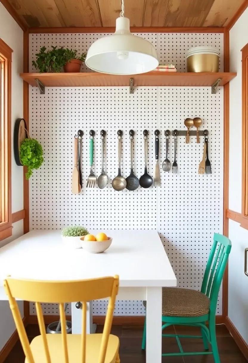 22) Pegboard Wall: Install a pegboard for⁢ hanging utensils or decorations, combining functionality with artistic flair