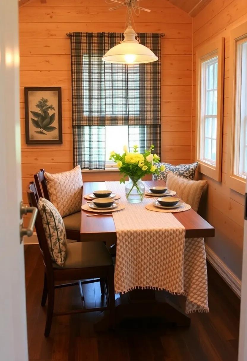 19) Textured Fabrics: Add variety with ‍textured table linens and cushions to‍ create warmth and comfort without crowding the space