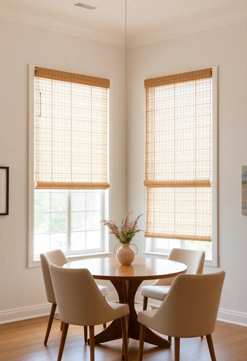 Incorporating ⁢Natural ‍Fiber Blinds for ​a Warm and Earthy Feel in Your Dining Space