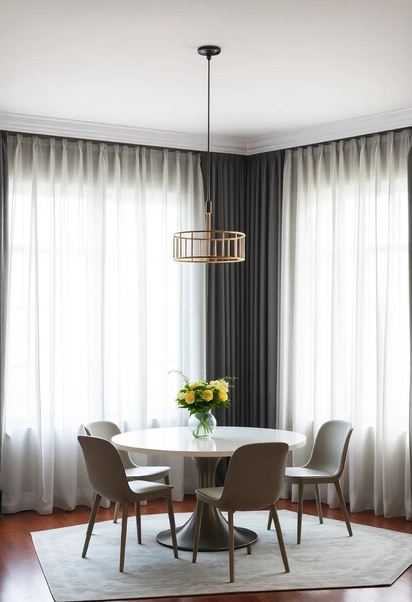 Layering Curtains for Depth and Texture in Your Dining ‌Space