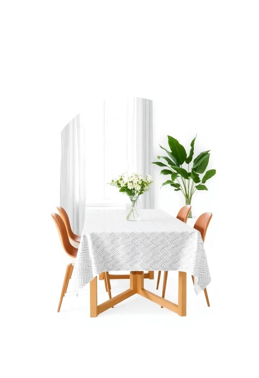 Add Texture with a DIY Fabric‌ Tablecloth