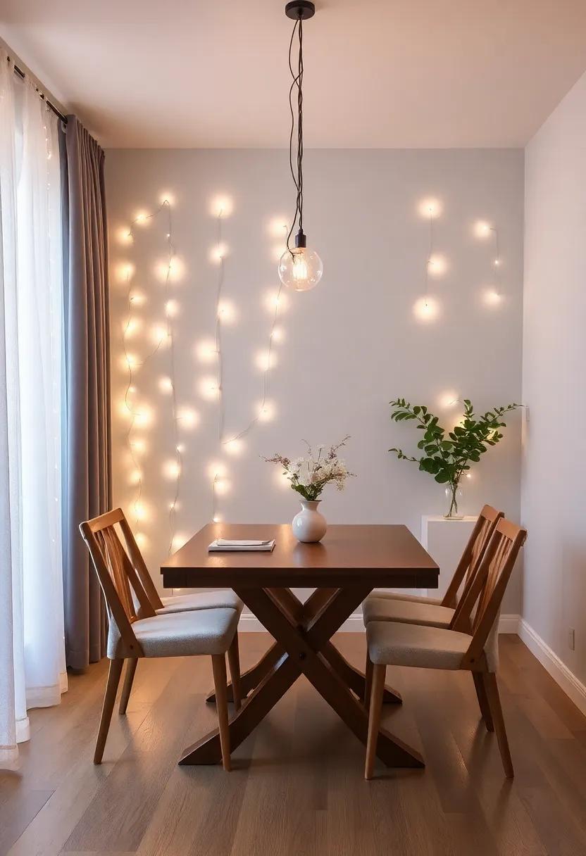 Drape Twinkling‍ fairy Lights for a Magical Ambiance