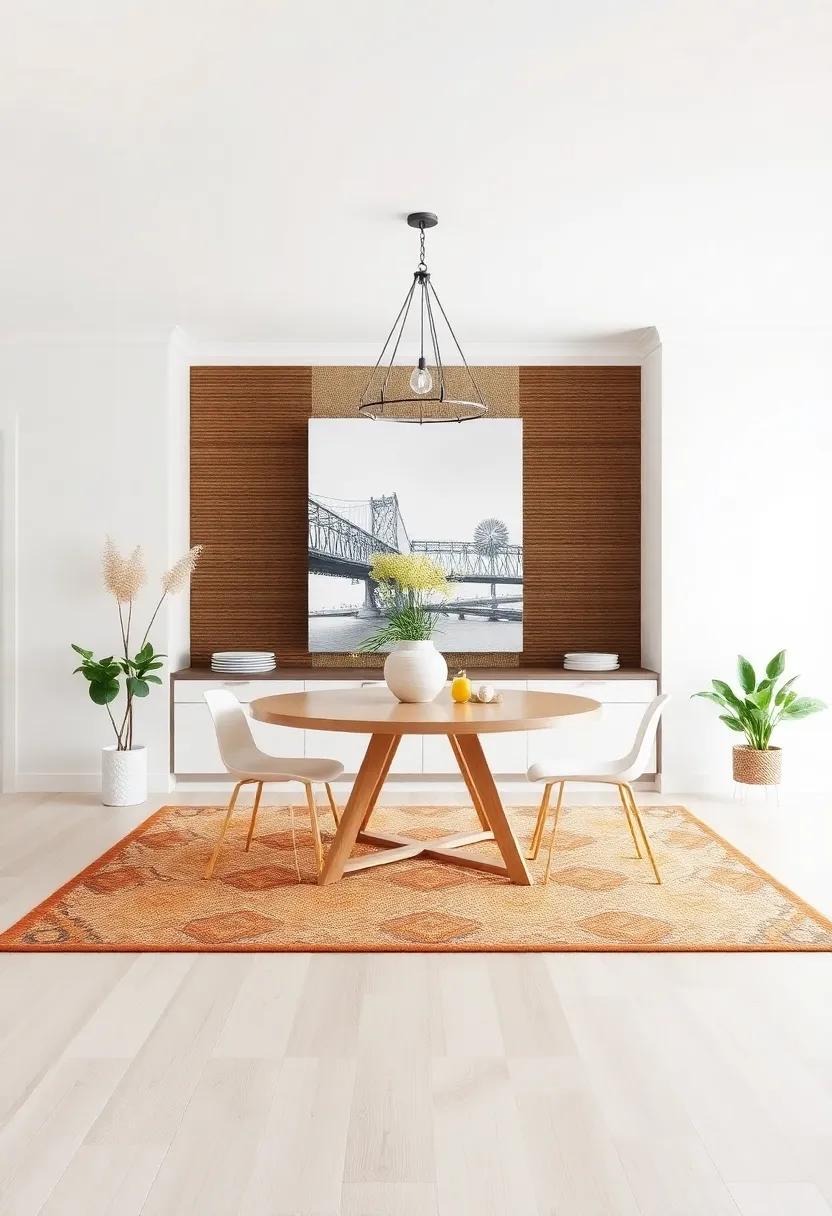 Experiment ⁤with Layered ‌Rugs to Define Your ⁢Dining Area