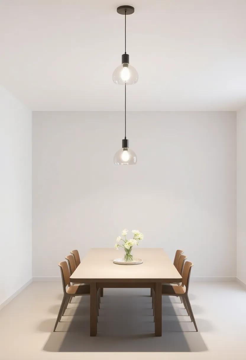 Hang ‍Pendant Lights Over the Table for Dramatic​ Effect