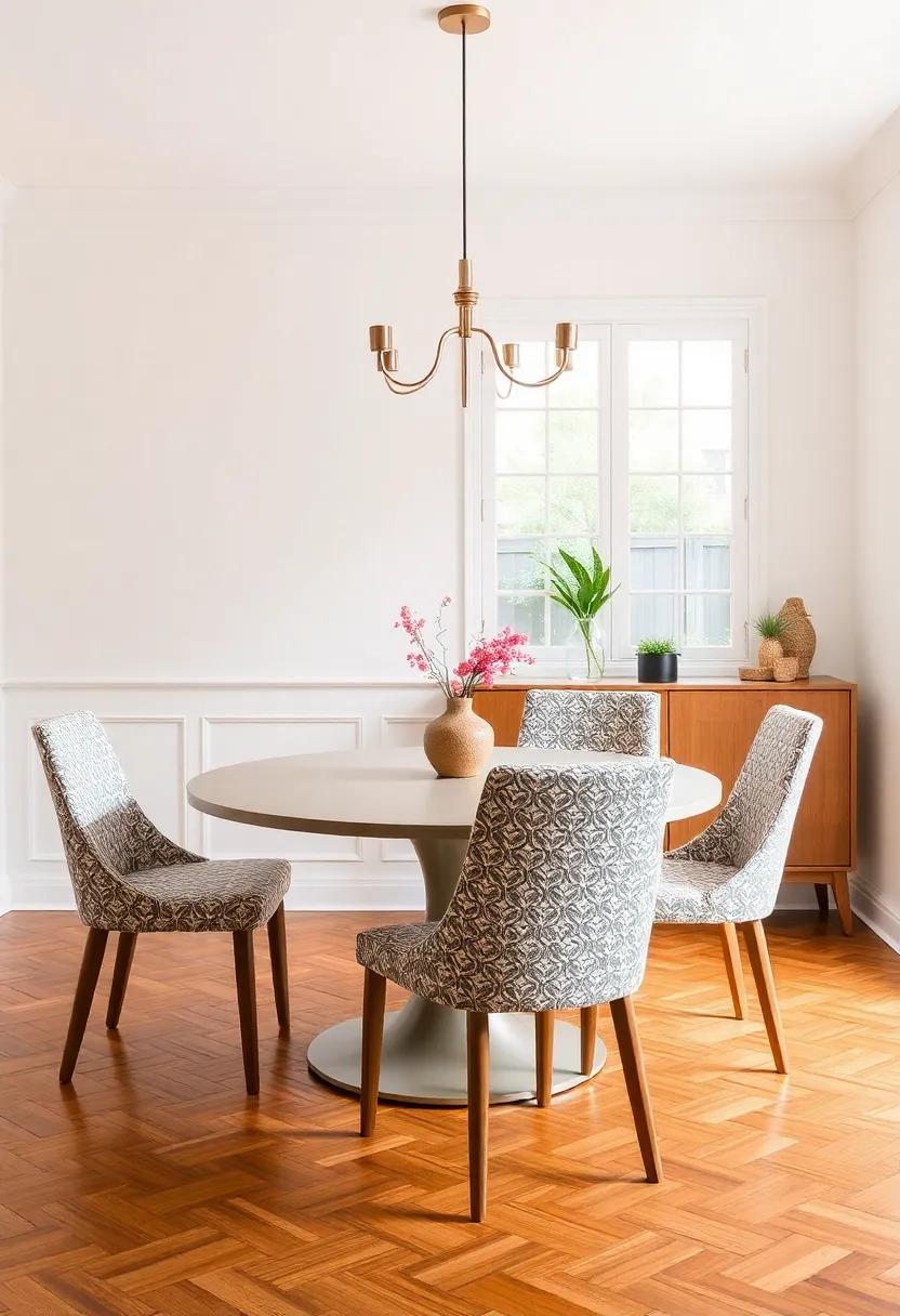 Reupholster Dining Chairs with Trendy⁣ Fabrics
