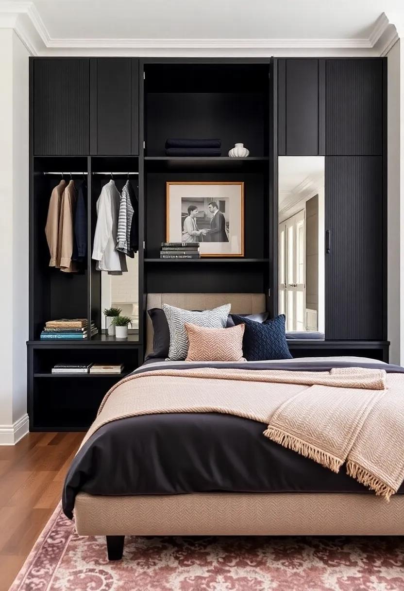 dual-Purpose Furniture: ‌Invest in⁤ wardrobes that double as room‍ dividers or decorative pieces, blending functionality ‌with a⁤ stylish flair that enhances your overall bedroom design