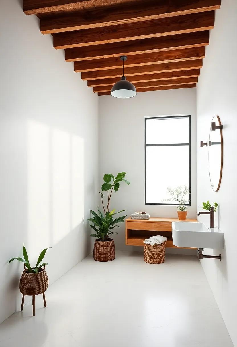 Natural Elements: Bringing the Outdoors ‌Inside ⁢in Modern Eclectic Bathrooms