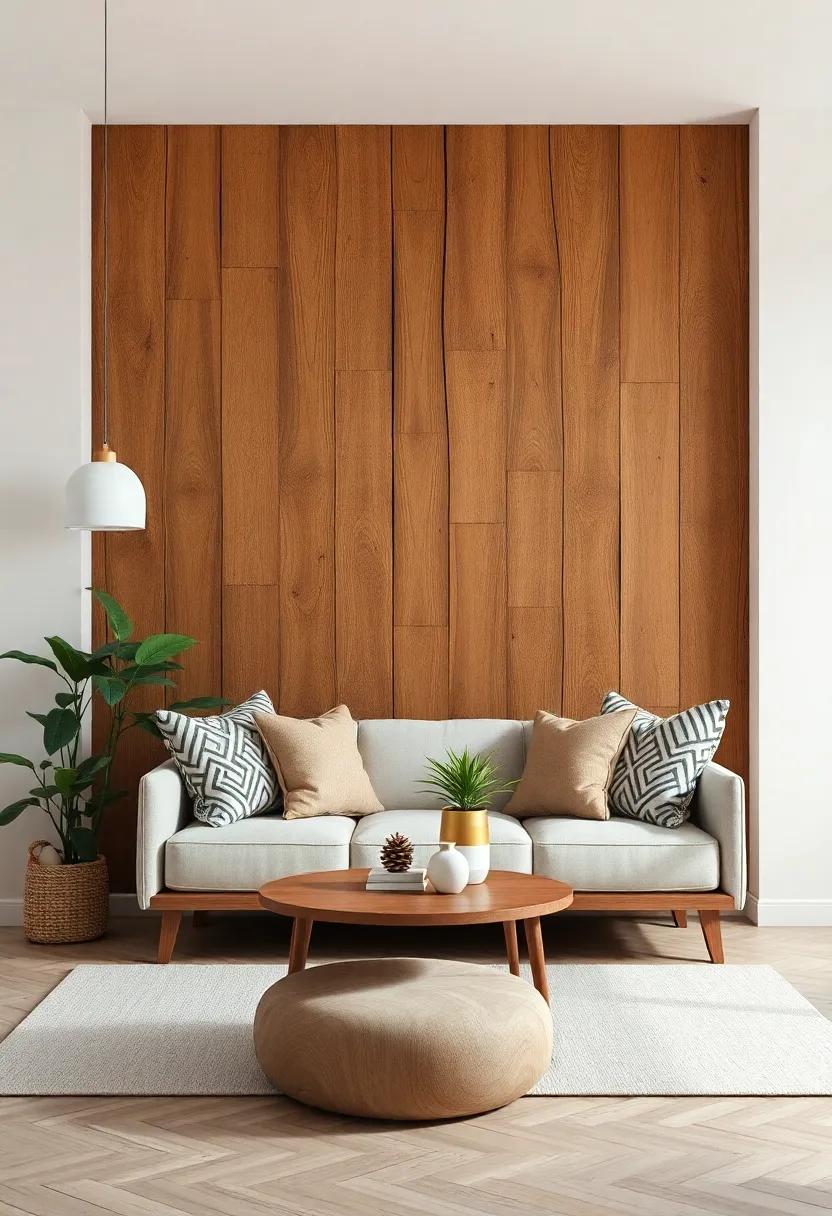 Natural⁤ Wood⁣ as a Backdrop: Showcasing Artwork and ⁤Decor