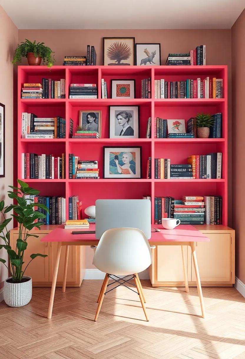 Art and Books Unite: Displaying⁤ Creative Works on Vivid Shelves