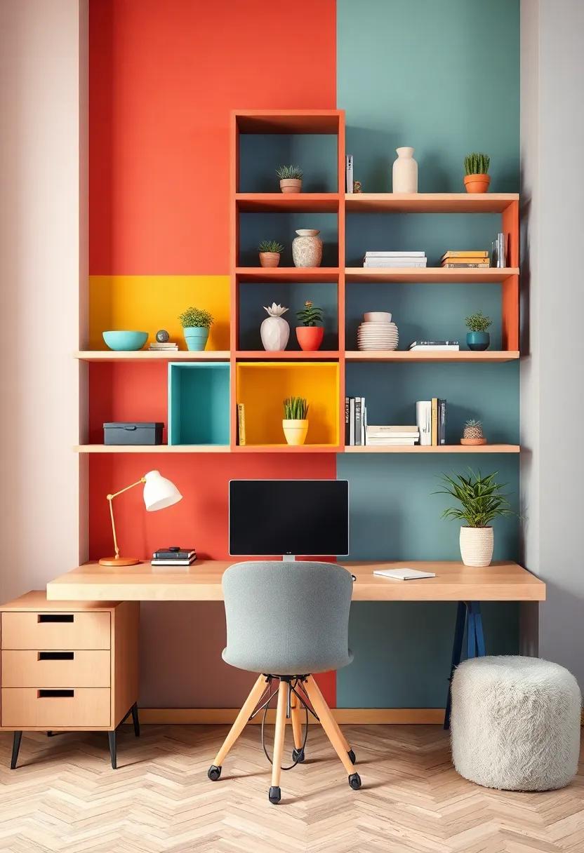 Mixing Shapes and Textures for Unique Shelf Designs and Arrangements