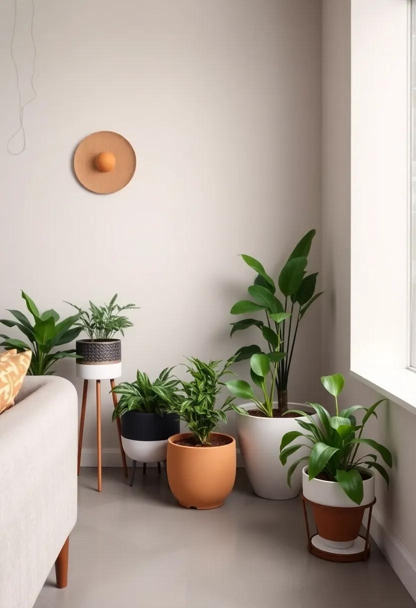 Incorporate⁢ Plants: Use‌ a mix of​ vintage pots ​and contemporary planters to introduce greenery that breathes life into your retro-modern space
