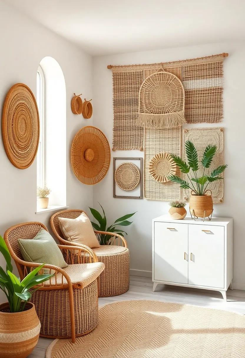 Greenery and Textiles: Set up indoor plants in ⁢woven planters to connect vibrant natural textures ‌with your interior design