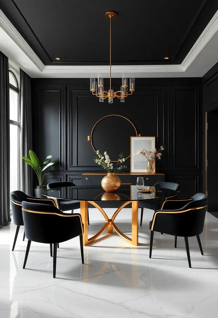 Embracing the ‍Allure‍ of Black and Gold in Interior⁤ Design Scenes