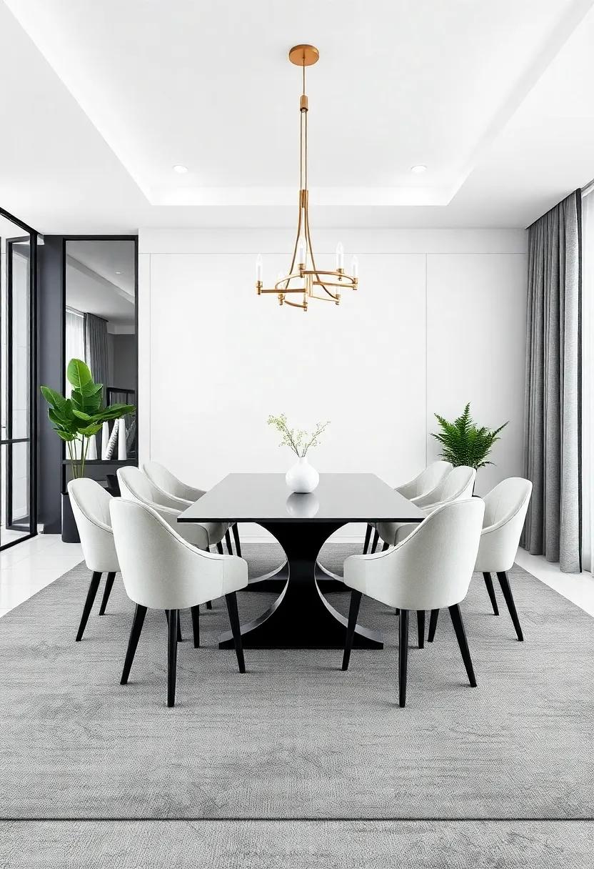 Sophisticated Monochromatic Styles for a Sleek Dining Environment