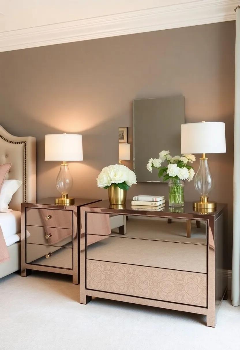 9) mirrored Furniture: Opt for chic mirrored surfaces,such as nightstands or​ dressers,which can reflect light ⁤and create an illusion ‌of a more spacious and luminous environment