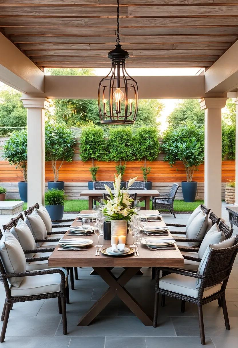 Stunning Centerpieces That elevate Your Outdoor Dining Experience