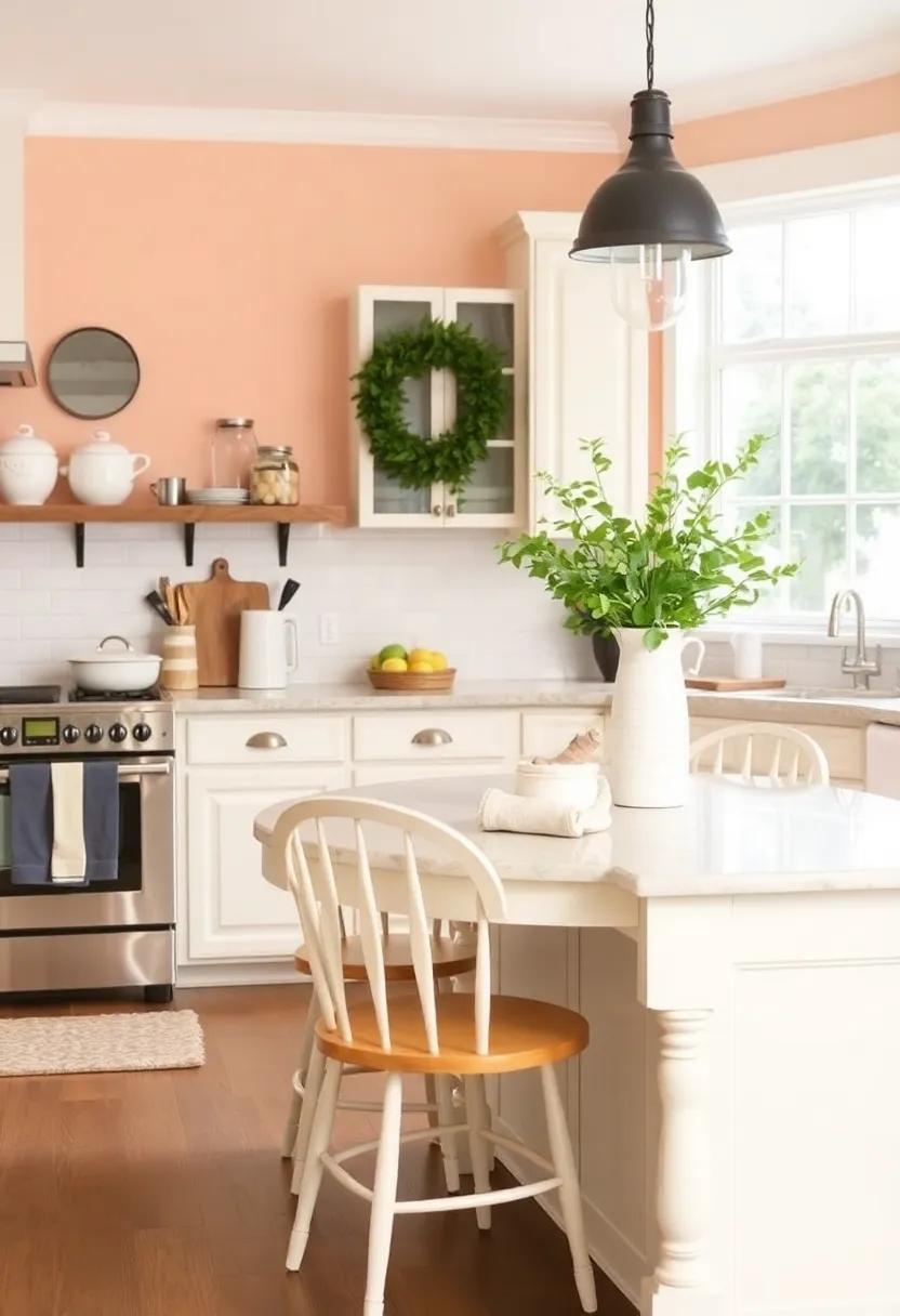 Pale peach‌ and⁤ Creamy White: Use pale peach walls to bring ⁤a subtle⁢ warmth,complemented⁣ by creamy white ⁢furnishings for ​an⁢ inviting and cheerful ambiance