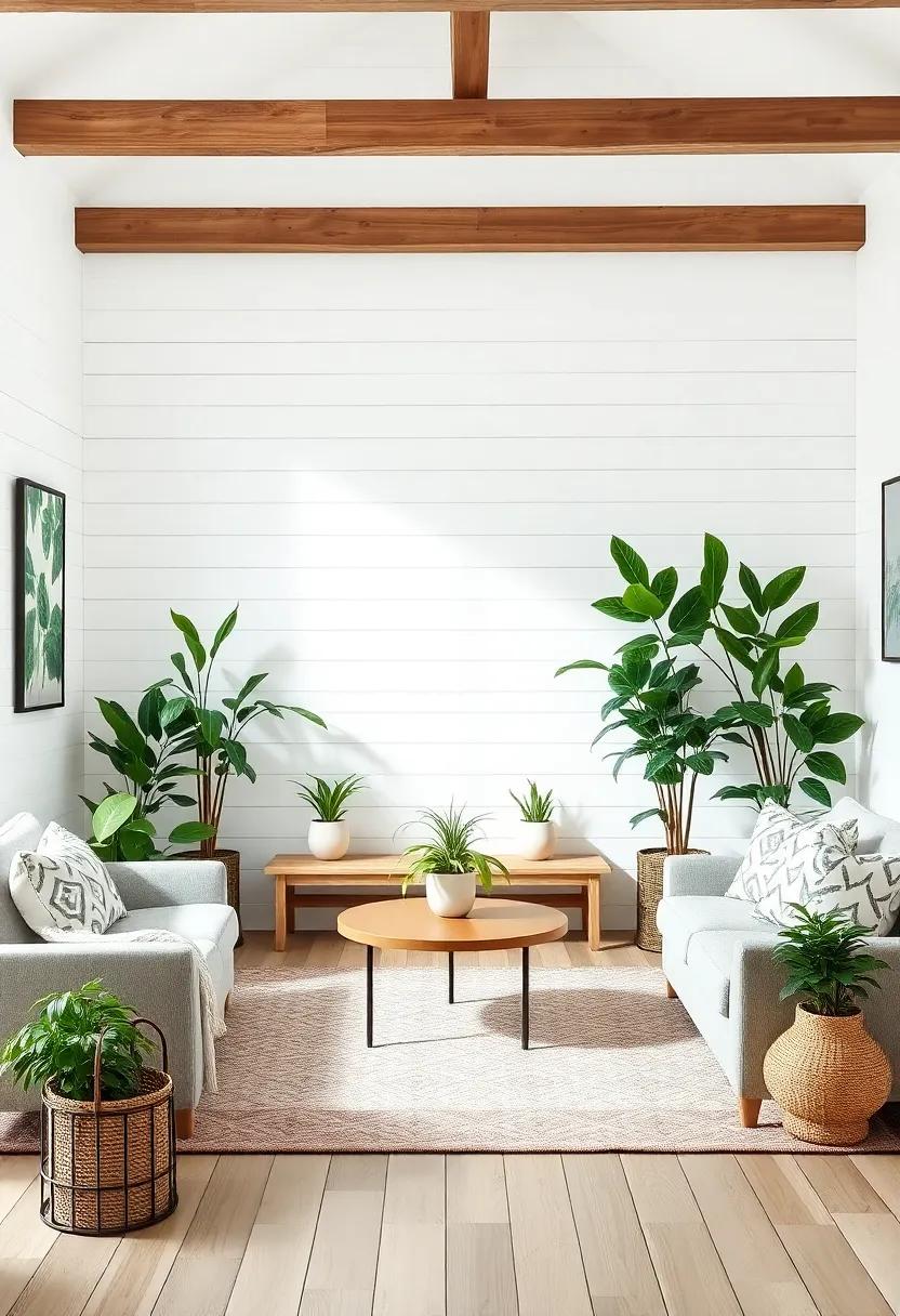 Embrace Nature: Incorporate indoor plants to bring life to ‌your shiplap walls and create a serene atmosphere