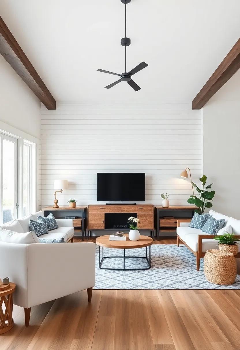 Rustic-Modern Blend: Combine modern furniture with traditional‌ farmhouse elements for a unique ⁣and inviting design