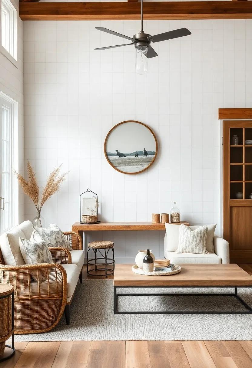 Textured‍ Layers: Combine various materials like metal, wicker, and stone for a multi-dimensional look ‍on your shiplap walls