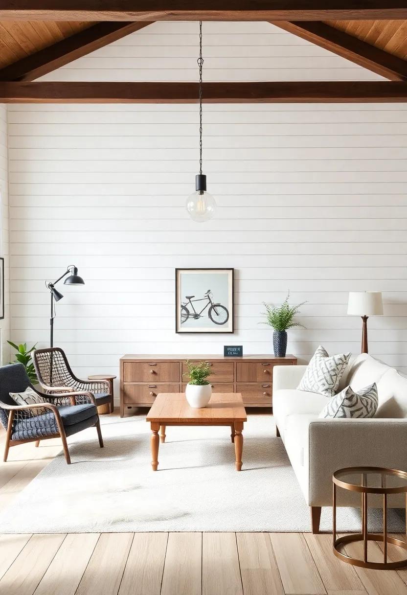 Statement Lighting: Choose unique light fixtures,like vintage pendant lamps,to add character and focal⁤ points in the⁣ room