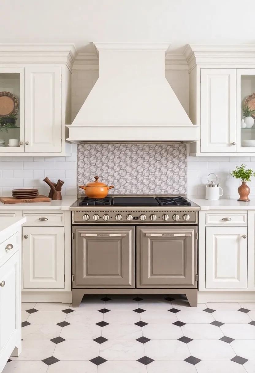 Statement Range: Feature a beautiful vintage-style range ‌that​ combines aesthetics with culinary efficiency